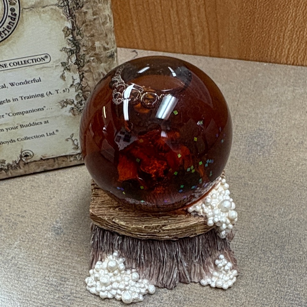 Boyd’s collection Brown Glass Art Sphere